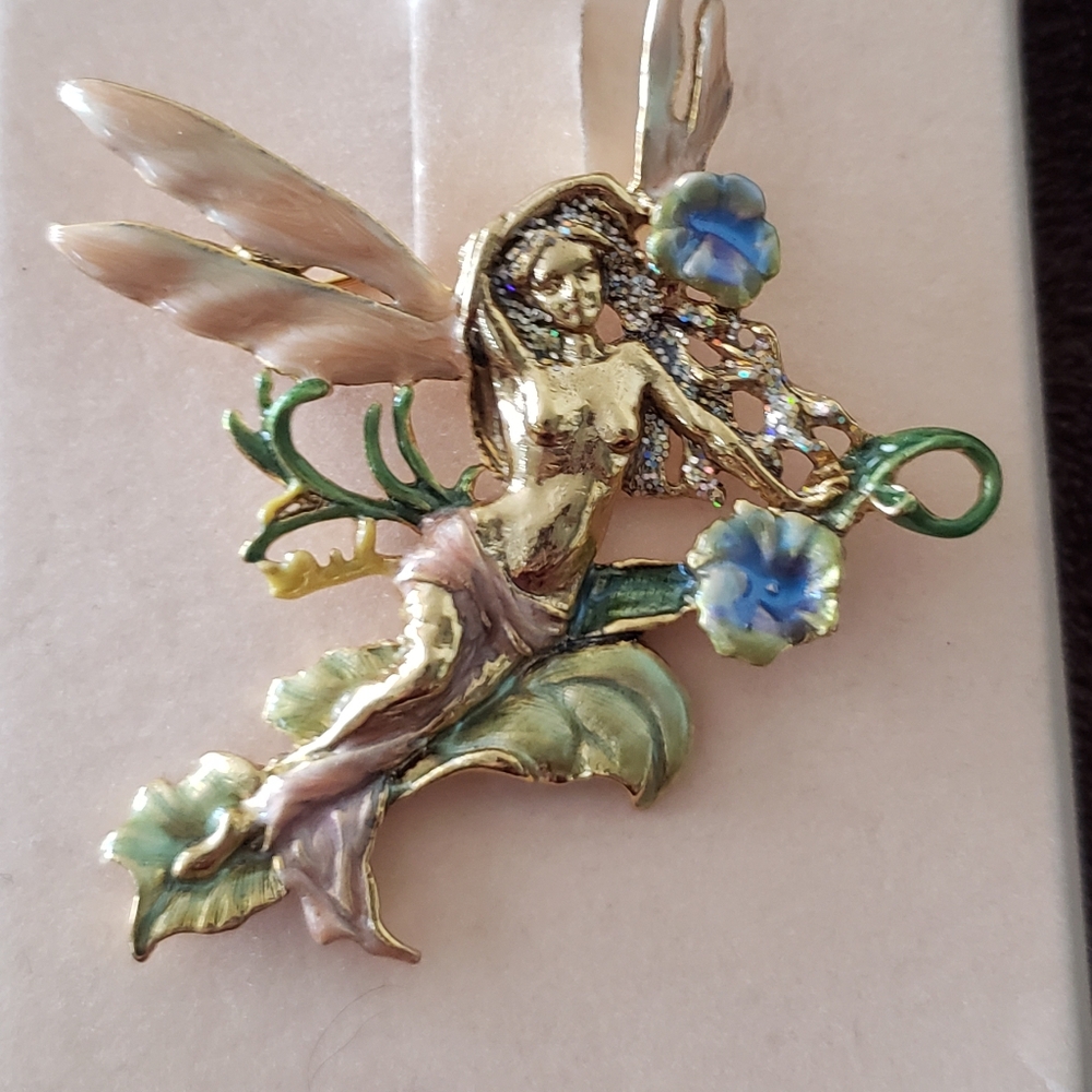 Vintage Kirk's Folly Morning Glory Brooch